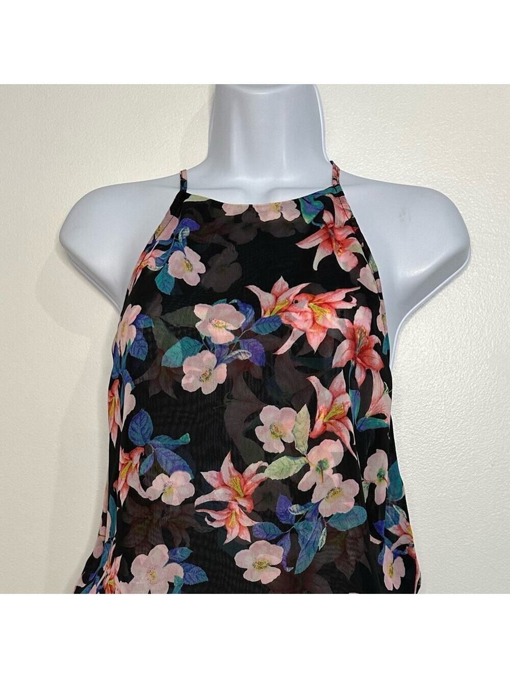 Show Me Your Mumu Hammock Halter Mini Dress in Hololumu Tropical, SM - Picture 3 of 8